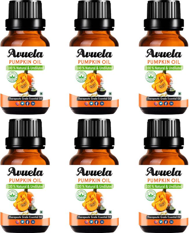 avuela Best Pumpkin Seed Oil 100% Natural Pure (15 ml) (Pack of 6)  (90 ml)