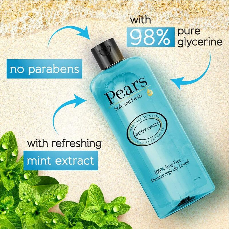 Pears Soft & Fresh Body Wash - 250 ml Pack of 3  (3 x 250 ml)