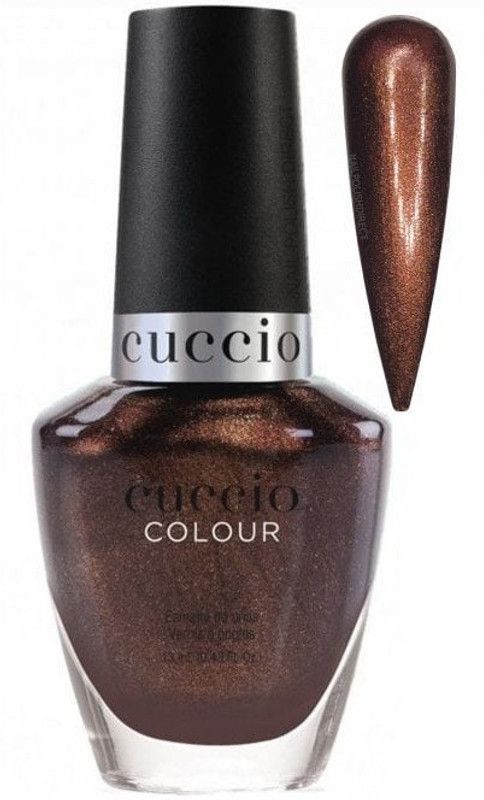 Cuccio Colour Brownie Points Rich Brown with Gold Shimmer