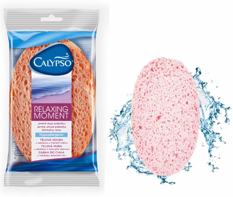 Calypso Relaxing Moment PO'2 100% Natural Cellulose Bathing Sponge Hypoallergenic & dermatologically Tested