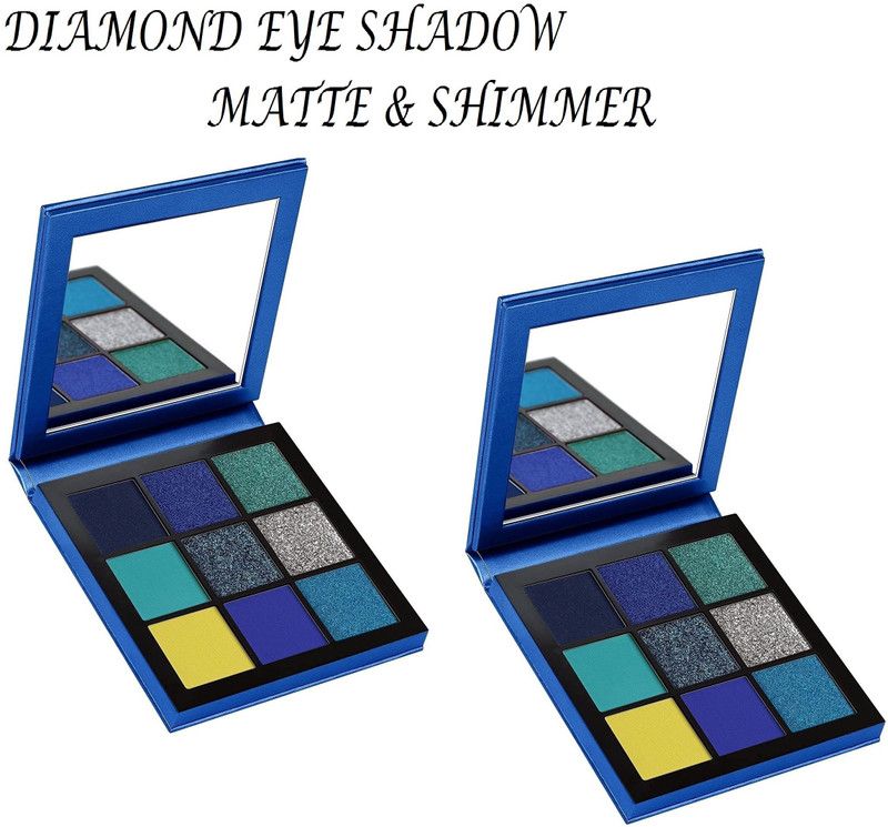 GABBU Professional Eye Makeup 9 Colors Sapphire Obsessions Mini Eyeshadow Palette 9 g  (MULTI COLOR)