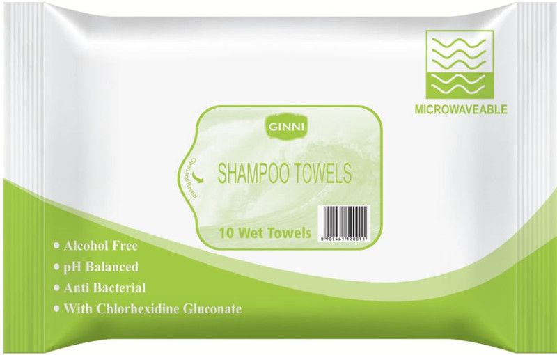 GINNI Shampoo Towel - No Water & Rinsing Required (Clean Hair in Minutes) (Pack of 20) (10 Towels Per Pack)  (200 Tissues)