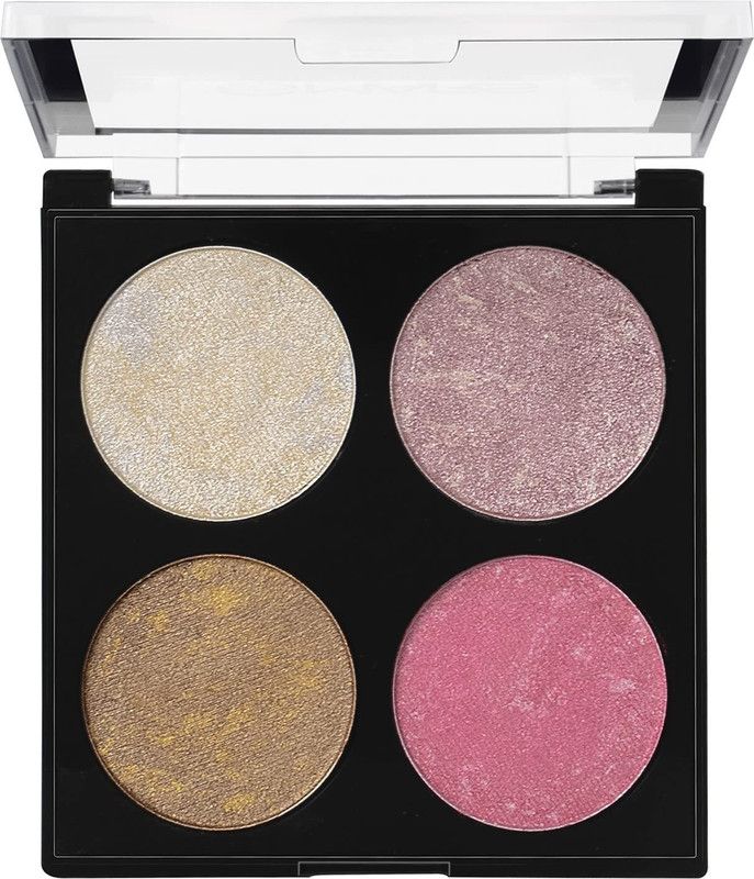 MYEONG 4 color multi shades Glow palette Highlighter  (Multi shades)