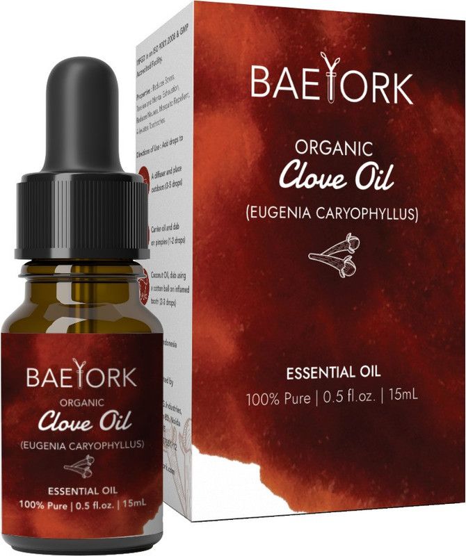 baeyork Organic Indonesian Clove Oil 0.5 fl. oz.  (15 ml)