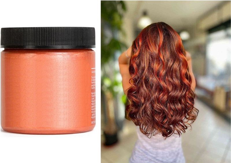 THTC Best temporary Copper hair color wax washable instant hair color for man & woman Hair Wax  (100 g)