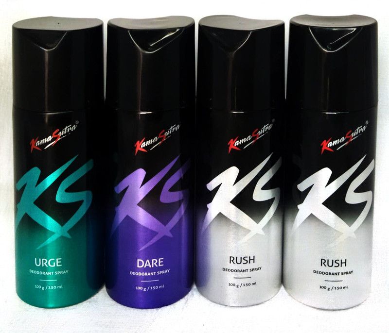 KS U-D-R-R (400g, PACK OF 4, 600ML) COMBO PACK Deodorant Spray - For Men & Women  (600 ml, Pack of 4)