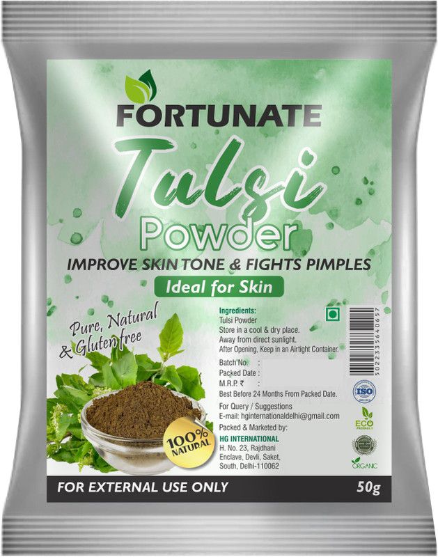 FORTUNATE 100% Herbal Tulsi Powder  (50 g)