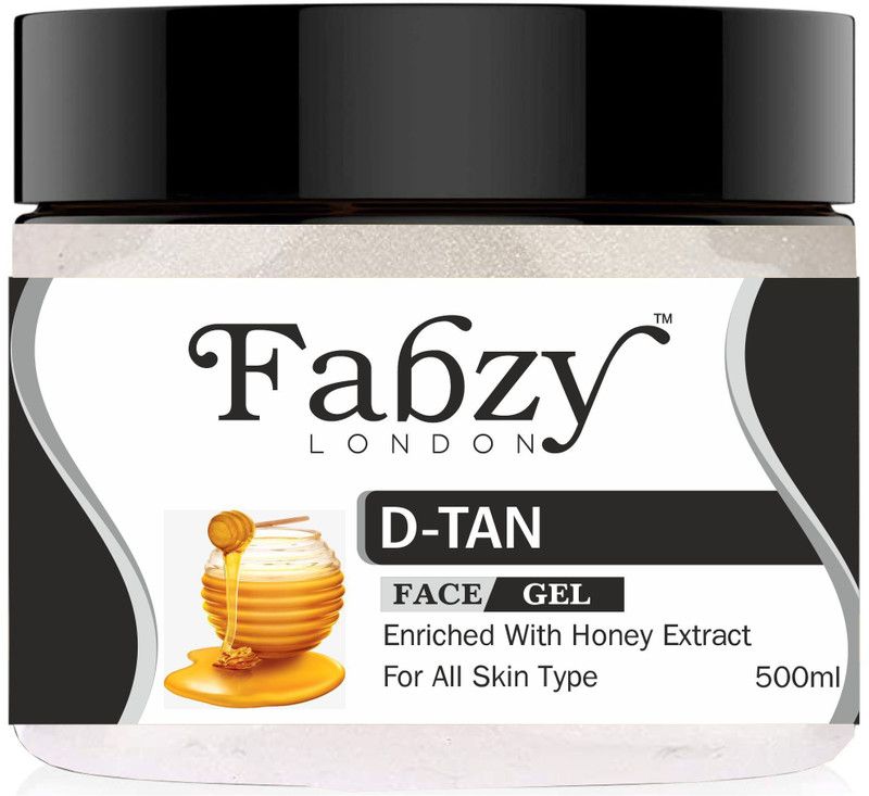 fabzy London De-Tan Massage Gel | With Natural Extracts|For Glowing Skin 500 ml  (500 ml)