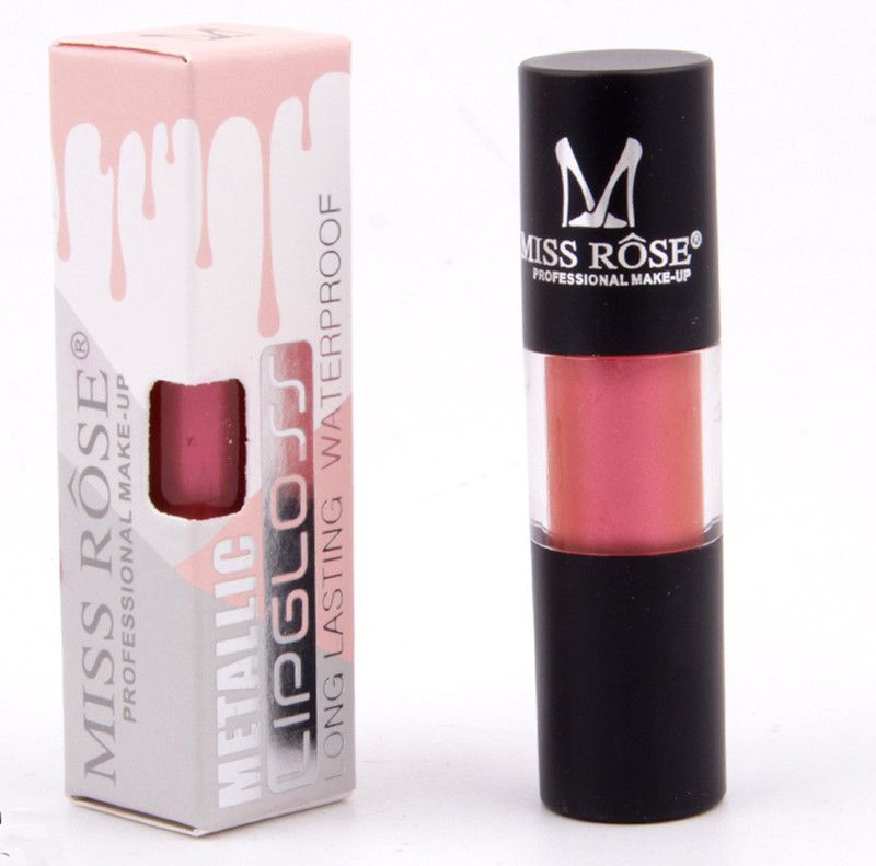 MISS ROSE Metallic Lip Gloss (29)  (5 ml, Light Red)