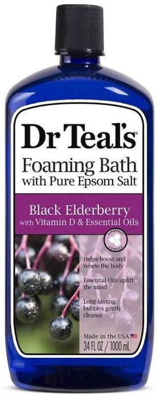 Dr Teal's Boost & Renew Elderberry Foaming Bubble Bath  (1000 ml)