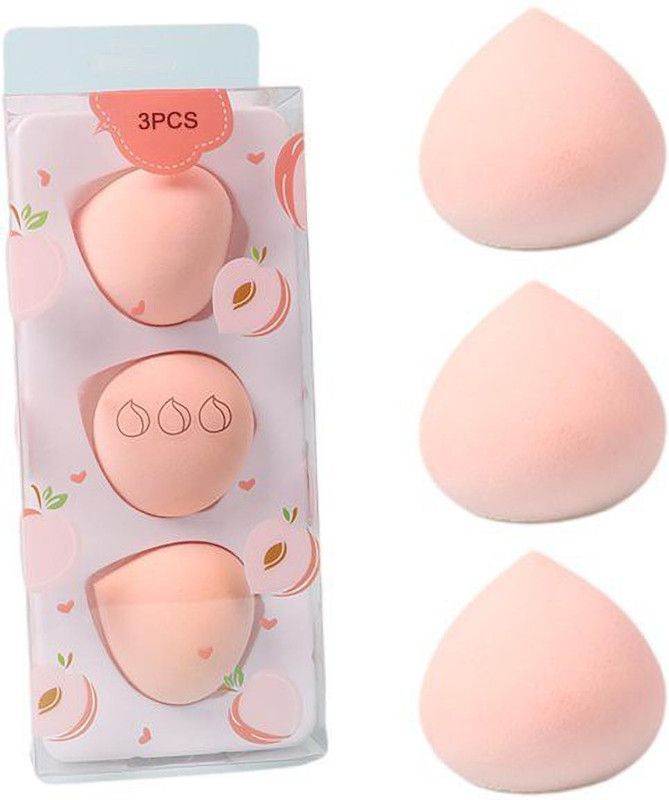 Pear - Makeup Sponge Blender Super Soft(Beauty Blender 3Pcs Peach)