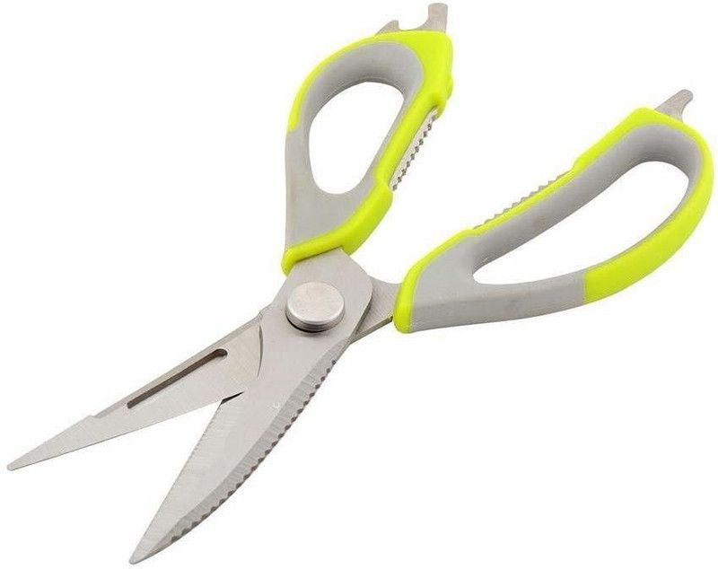 JENY Multipurpose Stainless Steel Mighty Shears Detachable Scissor Magnetic Holder Scissors  (Set of 1, Multicolor)