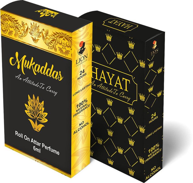 lion fragrance Mukaddas Hayat Floral Attar  (Natural)