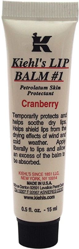 Kiehl's Lip Balm - # 1 Cranberry 15ml/0.5oz Cranberry  (Pack of: 1, 15 g)