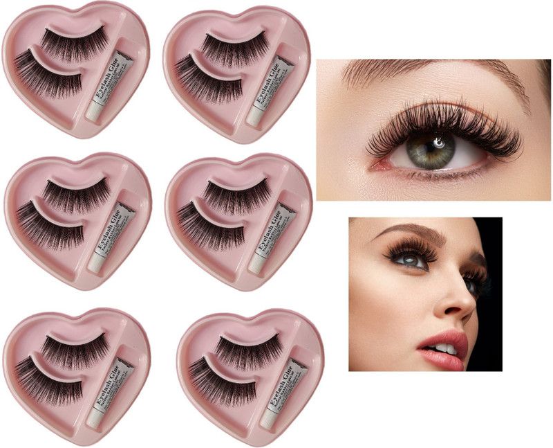 BLUEMERMAID Best Natural Black Thick Long False Eyelashes Makeup  (Pack of 1)