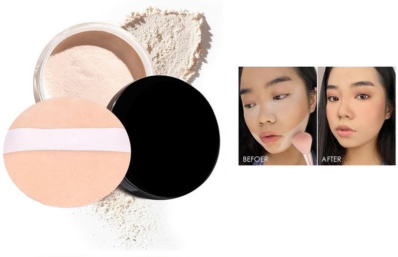 BLUEMERMAID MATTE FINISH LOOSE POWDER FOR ALL SKIN TYPES Compact  (IVORY, 15 g)