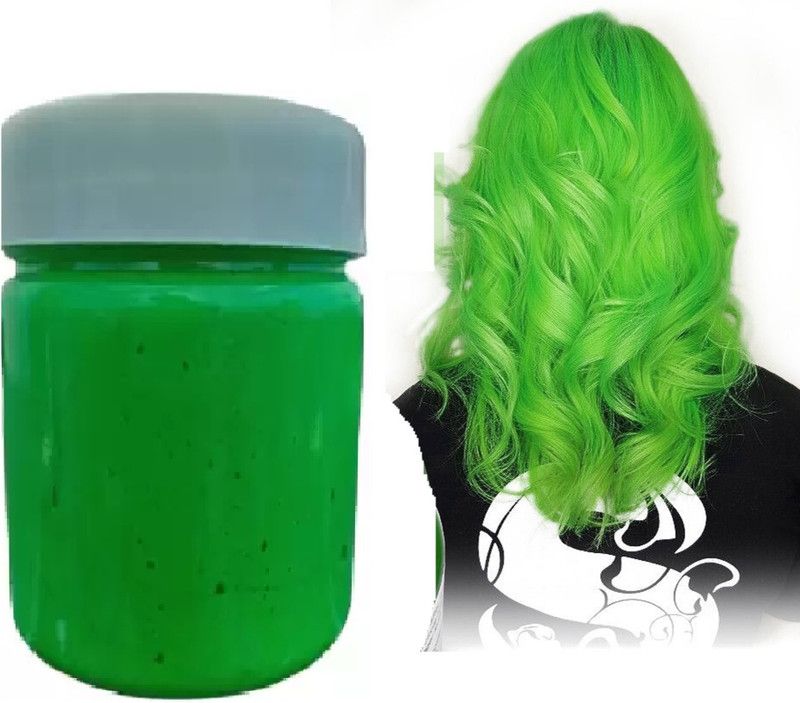 EVERERIN temporary hair wax washable instant green hair colour wax for woman & men , GREEN