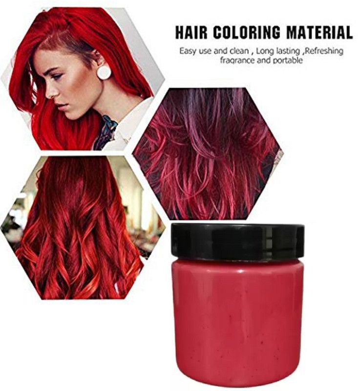 EVERERIN Wax For Strong Hold And Volume For Highlights, Parties And Special Occasions , RED