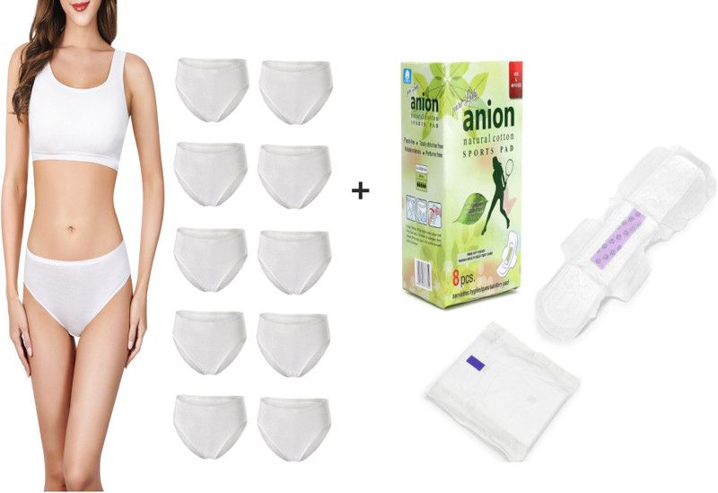 SIZI Disposable Period panties With Menstrual Sanitary Pad with wings for Women. Sanitary Pad