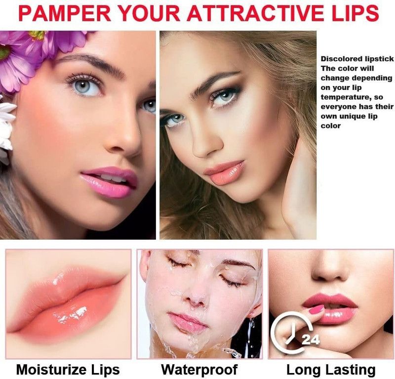 EVERERIN Moisturizing Color Change to Pink Gel Lipstick for woman CANDY  (Pack of: 1, 3.6 g)