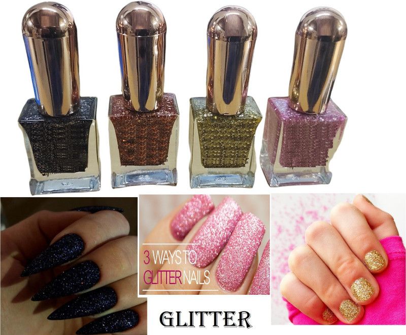 Herrlich NEW NAIL ART MULTICOLOR NAIL POLISH MULTICOLOR  (Pack of 4)