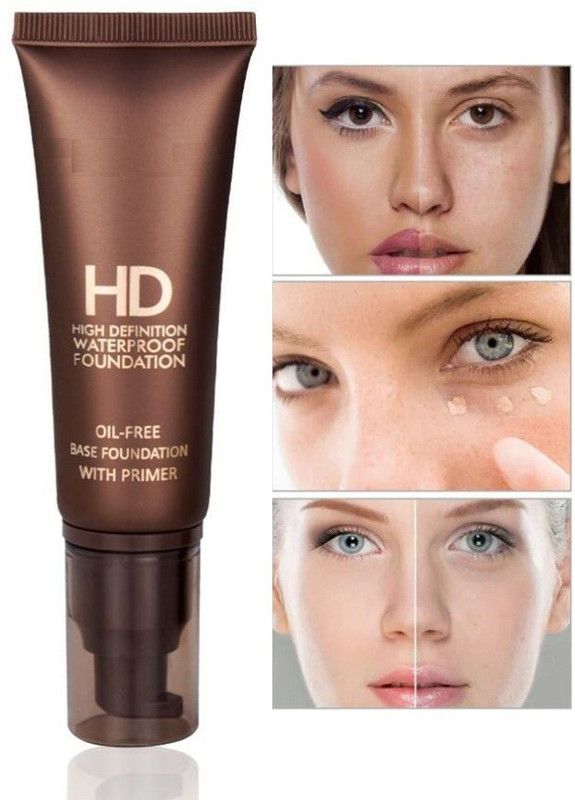 tanvi27 HIGH DEFINITION WATERPROOF FOUNDATION WITH PRIMER Foundation  (IVORY, 60 ml)