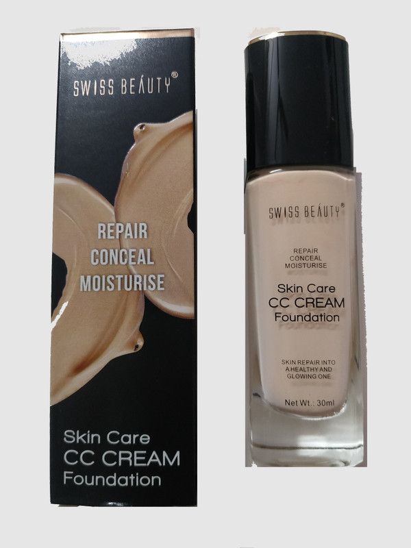 SWISS BEAUTY Foundation (Skin Care CC Cream) White Ivory Foundation (White Ivory, 30 ml) Foundation  (Ivory, 30 ml)