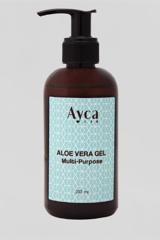 AYCA "Multi Purpose Aloe Vera Gel" (Pure Aloe Vera With Cellulose Derived Gelling Agent) | [Paraben and SLS Free Formulation] | {Soothing & Non-Greasy Multi-Purpose Pure Aloe Vera Gel} Pack Of 1 "200ML"  (200 ml)
