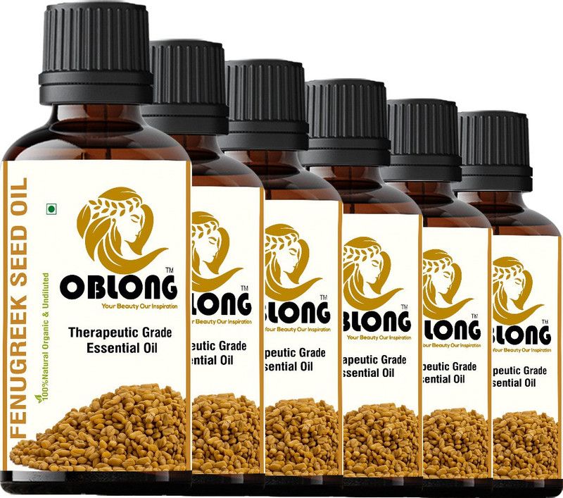 OBLONG PREMIUM QUALITY 100% ORGANIC FENUGREEK OIL 6 BOTTLE(S) OF 10ML  (60 ml)