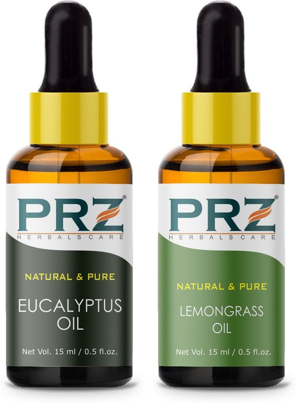 PRZ Combo of Eucalyptus oil and lemongrass oil (Each 15ML )  (15 ml)