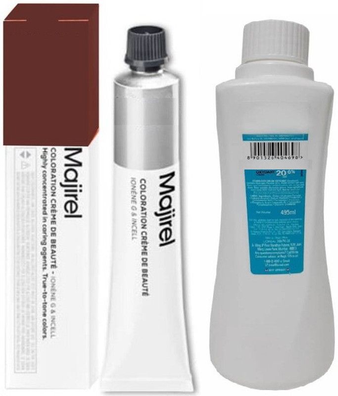 MAJIREL Hair Color No 5.62 Iridiscent Red Light Blonde + 20Vol 6% Developer 495Ml , Iridiscent Red Light Blonde