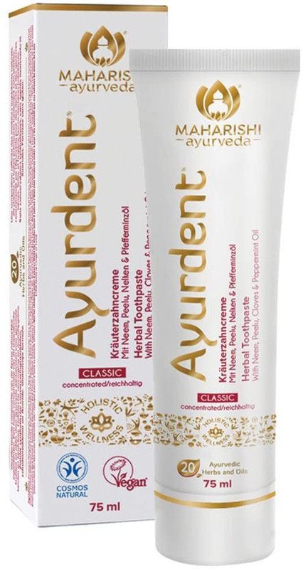 MAHARISHI ayurveda Ayurdent Classic Ayurvedic Antioxidant AntiBacterial Whitens Strengthens Teeth Toothpaste  (75 ml)