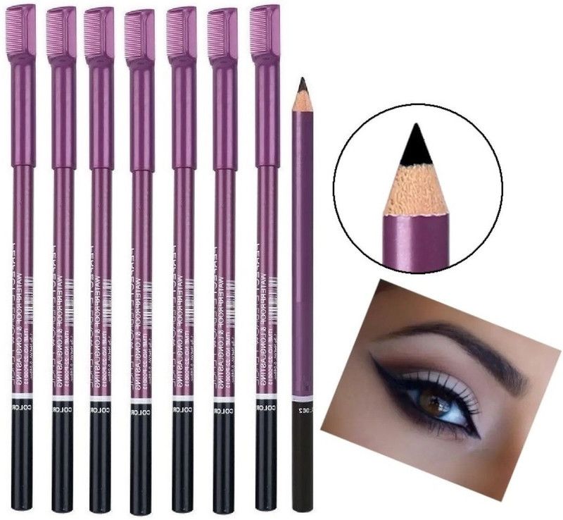 LILLYAMOR Perfect Professional Best Eye Brow Pencil Pack of 10  (Black)