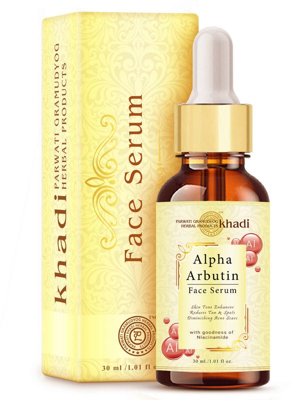 Parwati Gramudyog Herbal Products Alpha Arbutin Face Serum for Men & Women for Remove Pigmentation, Acne Marks & Dark Spots (Pack-1)  (30 ml)