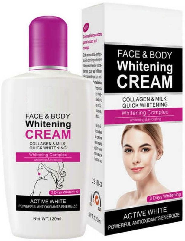 FEIQUE Face and body Whitening cream  (120 ml)