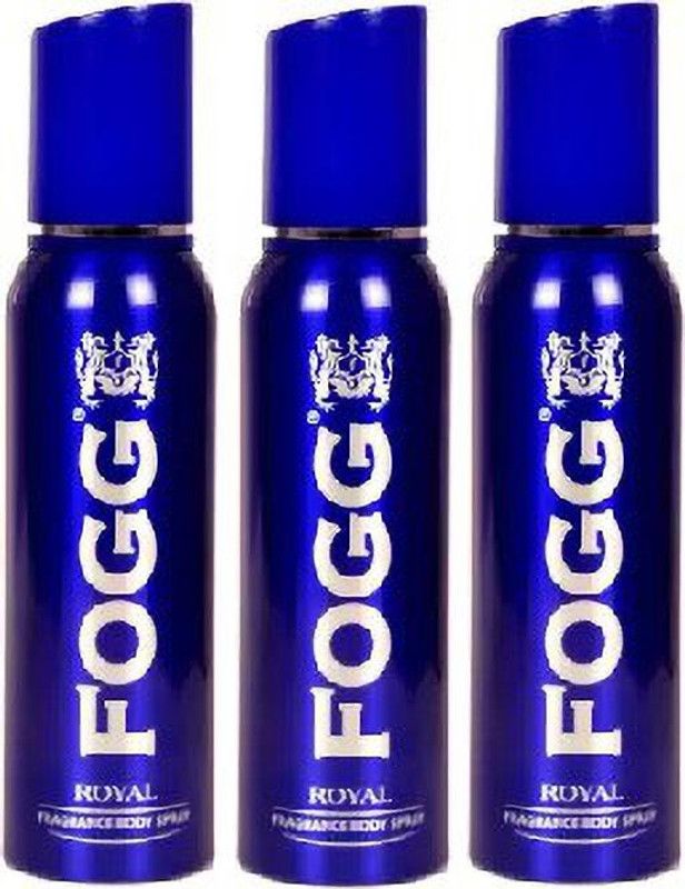 FOGG ROYAL 3 PCS Body Spray - For Men & Women  (360 ml, Pack of 3)