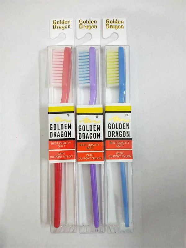 Golden Dragon SOFT TOOTHBRUSH Soft Toothbrush  (3 Toothbrushes)