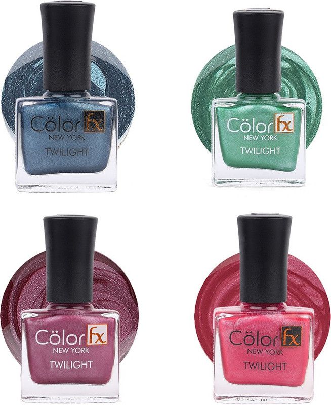 Color Fx Nail Enamel, French Couture Collection Pack of 4, Gel like finish, Vegan-36ml Multicolor  (Pack of 4)