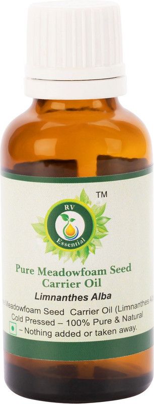R V Essential Pure Meadowfoam Carrier Oil 30ml- Limnanthes Alba (100% Pure and Natural Cold Pressed)  (30 ml)