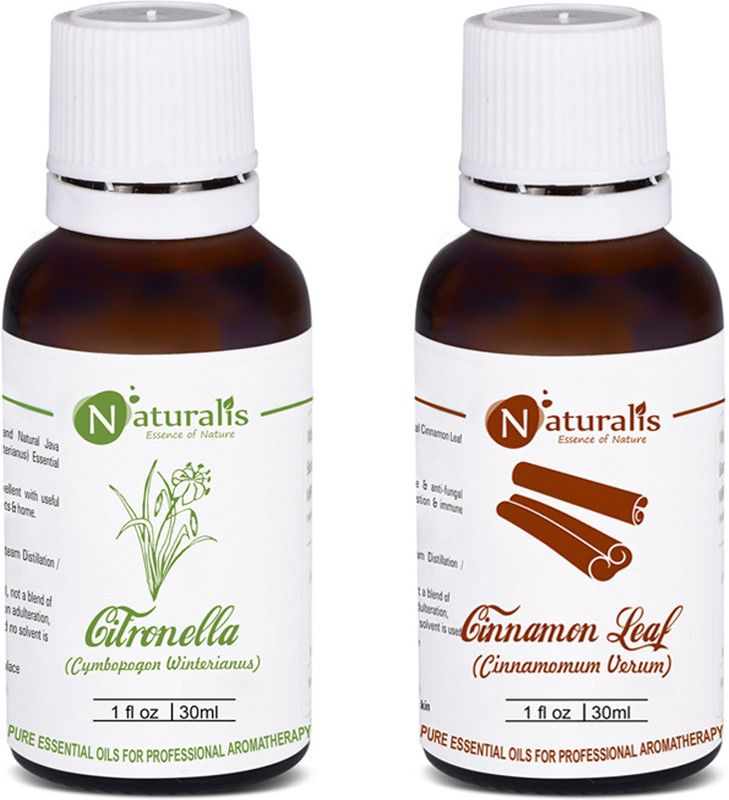 Naturalis Gift Pack of 2 - 30ml (Citronella Oil, Cinnnamon Leaf Oil)  (30 ml)