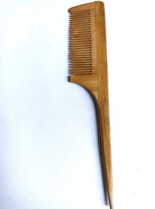 Pitambara Wooden Anti-Dandruff remover Tail neem wood combs