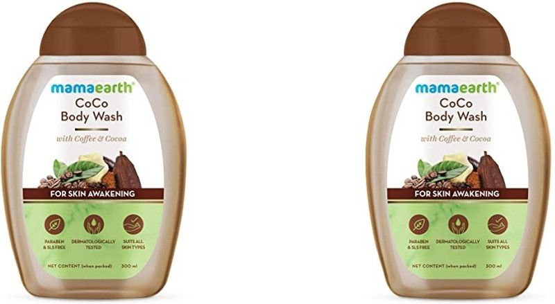 MAMA EARTH COCO BODY WASH 300 ML PACK OF 2  (2 x 300 ml)