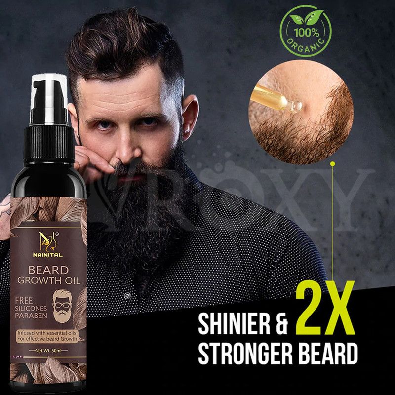 NAINITAL Beard Growth oil for Specially Men Beard (Gift your face with a great beard) Hair Oil  (50 ml)
