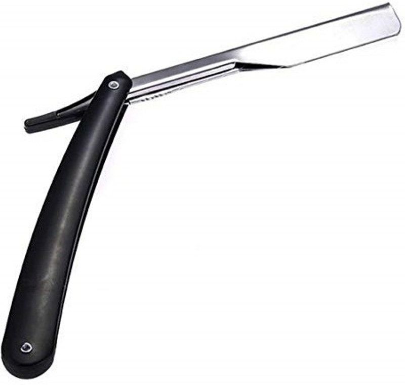 k3s Black Plastic Handle Straight Edge Folding