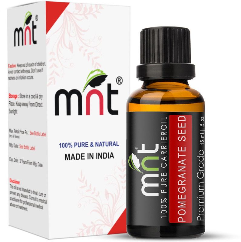mnt Pomegranate Seed Carrier Oil (15ML) 100% Pure Natural & For Hair Growth, Face & Skin Moisturizer  (15 ml)
