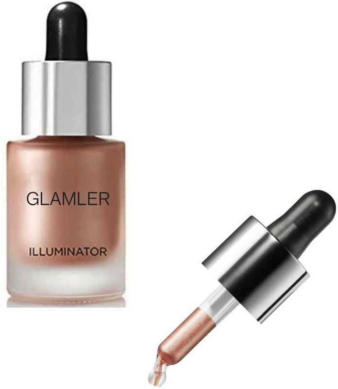GLAMLER illuminator Liquid Highlighter Face And Body Waterproof 3D Glow Bridal Makeup Highlighter For All Skin Type For Women & Girls. Highlighter  (Cream)