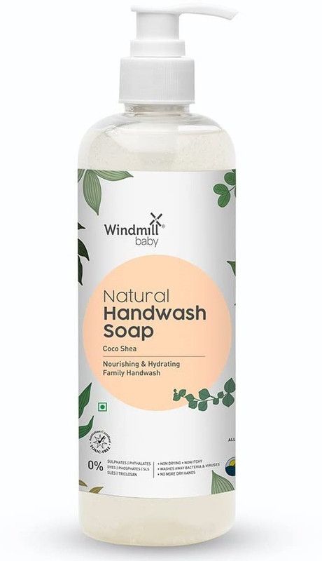 Windmill baby Coco Shea Liquid Hand wash Soap Nourishing and Hydrating for The Whole Family Hand Wash Bottle  (450 ml)