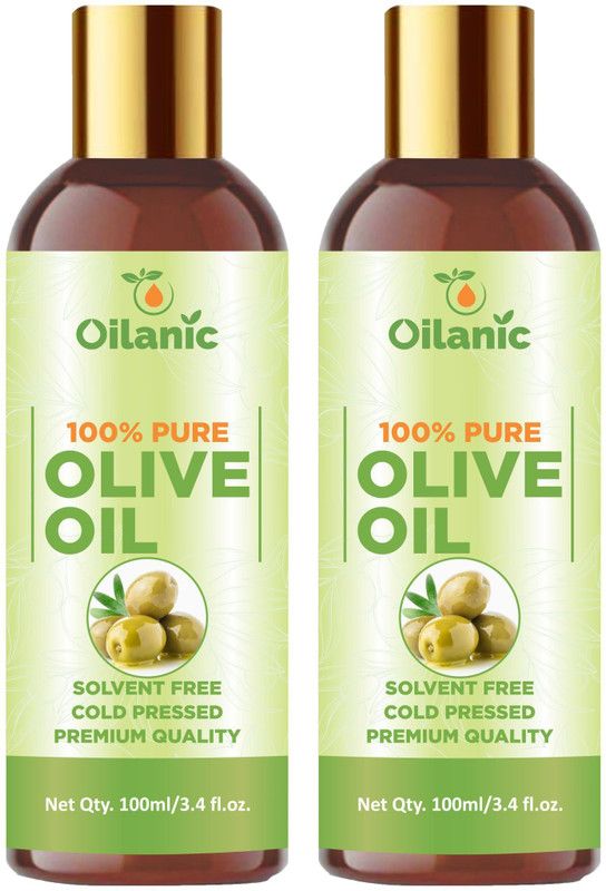 Oilanic Premium Olive Oil Combo pack of 2 bottles of 100 ml(200 ml)  (200 ml)