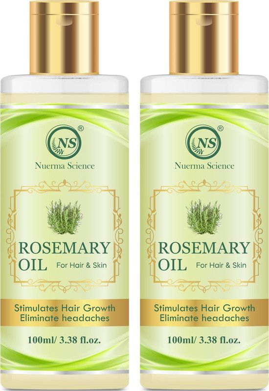 Nuerma Science Rosemary Oil for Hair Growth and Anti Hair Fall (Pack of 2, 100 ML Each)  (200 ml)