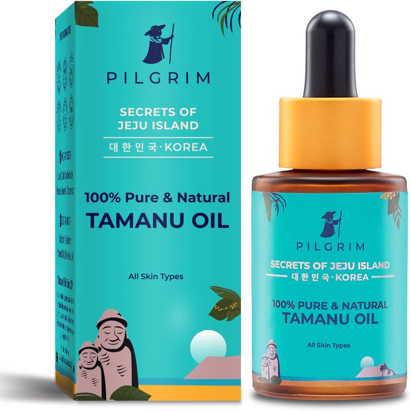 Pilgrim 100% Pure & Natural Tamanu Oil for for Acne Scars, Stretch Marks, Razor Burn & Ingrown Hair | Korean Skincare | For All Skin Types | SLS,Paraben-Free | For Men & Women | 30ml  (30 ml)